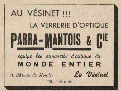 Réclame parue dans le Nouvel Indicateur de 1949.