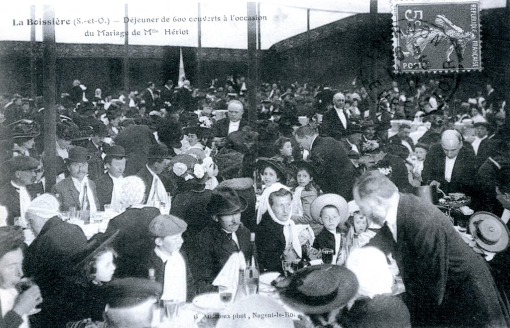 Mariage de Mlle Hériot en 1910 à La Boissière